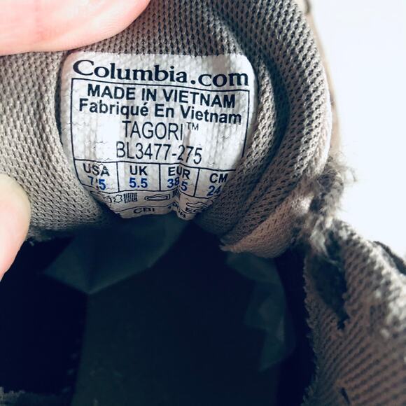 Columbia 'Tagori' Women's 7.5 Hiking Boot Tan Outdoor Athletic Shoe - Picture 9 of 10